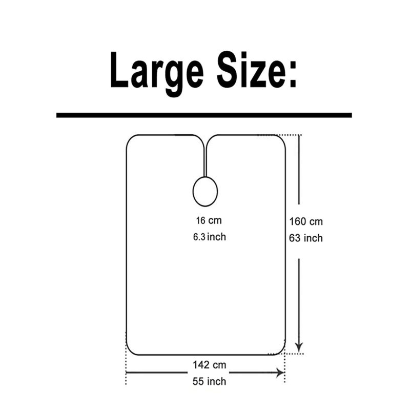 Barber Cape For Men Hair Cutting Salon Cape With Snap Closures ...