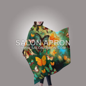 Haircut Cape Colorful Butterfly Oil Painting Barber Supplies Tool Set Salon Hair Cutting Cloth Apron Cape