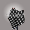 Haircut Cape White Black Polka Dot Professional Salon Polyester Hair Cutting Apron Hair Cut Hairdressing Cape 55 X 66 in