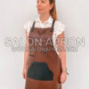 Personalized Leather Apron with pocket - Text , Logo for Man and Woman