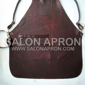 Personalized leather craft apron for blacksmith