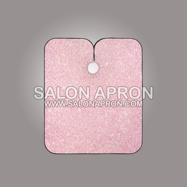 Pink Glitter Texture Barber Cape Waterproof Salon Hairdresser Cape with Adjustable Snap Closure, Perfect for for Men