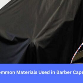 Barber capes are typically made from materials like polyester, nylon, vinyl, and sometimes cotton. Polyester and nylon are popular for their durabilit