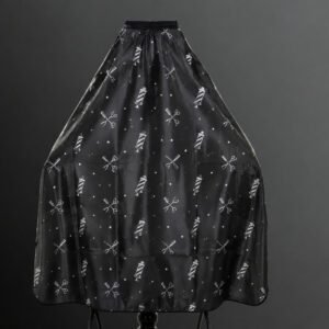 Custom Chrome Heart Barber Cape – Stand Out with Streetwear Style