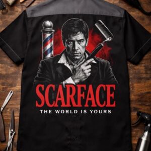scarface barber shirt