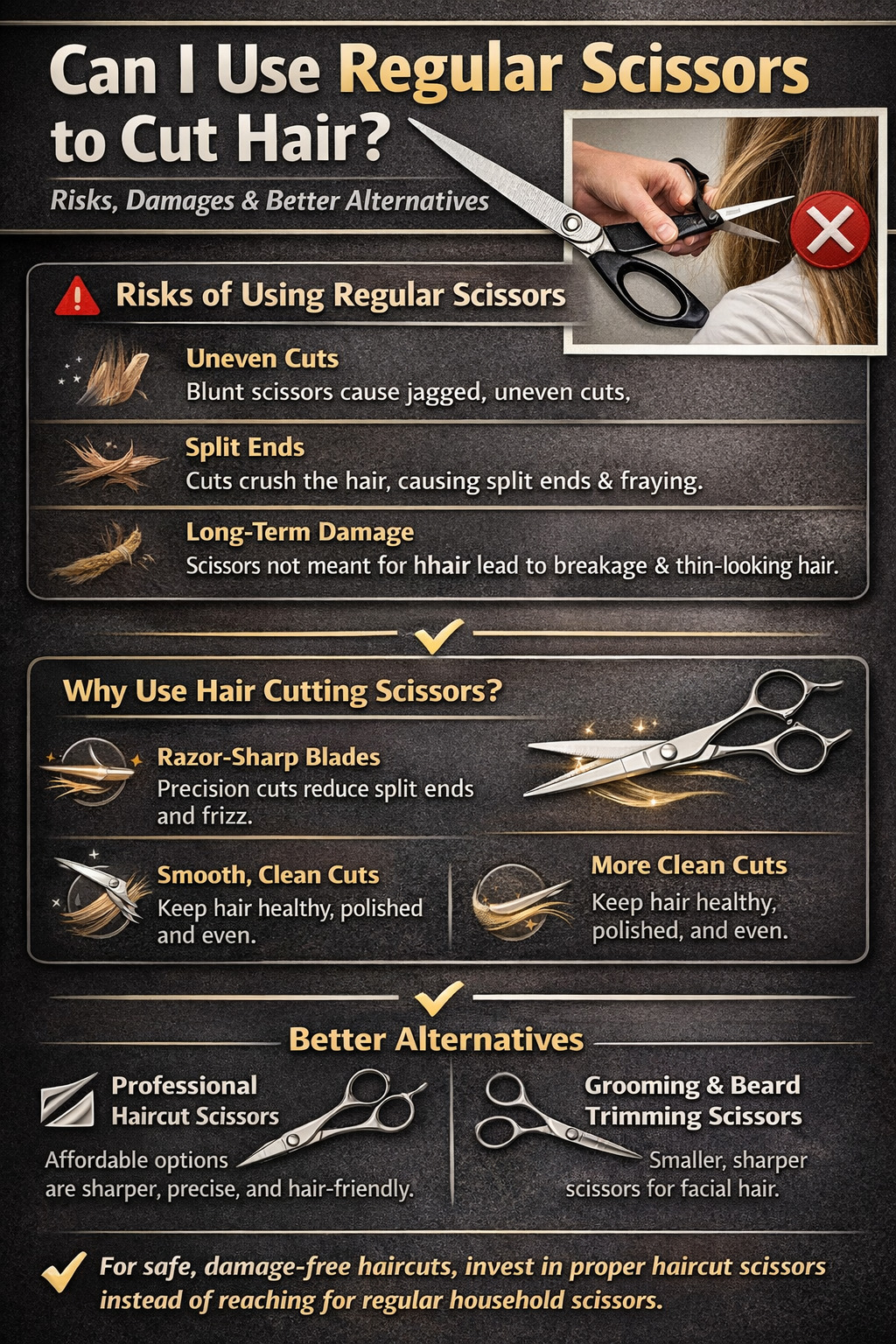 Can I Use Regular Scissors to Cut Hair