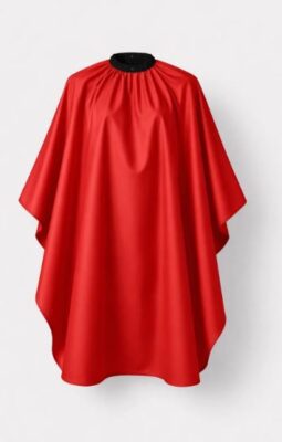 Red Barbershop cape– Waterproof Professional Hair Cutting Cape for Barbers & Salon Use