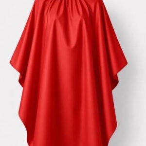 Red Barbershop cape– Waterproof Professional Hair Cutting Cape for Barbers & Salon Use