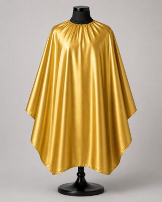 Luxury Gold Barber Cape – Premium Hair Cutting Salon Cape with Waterproof Fabric