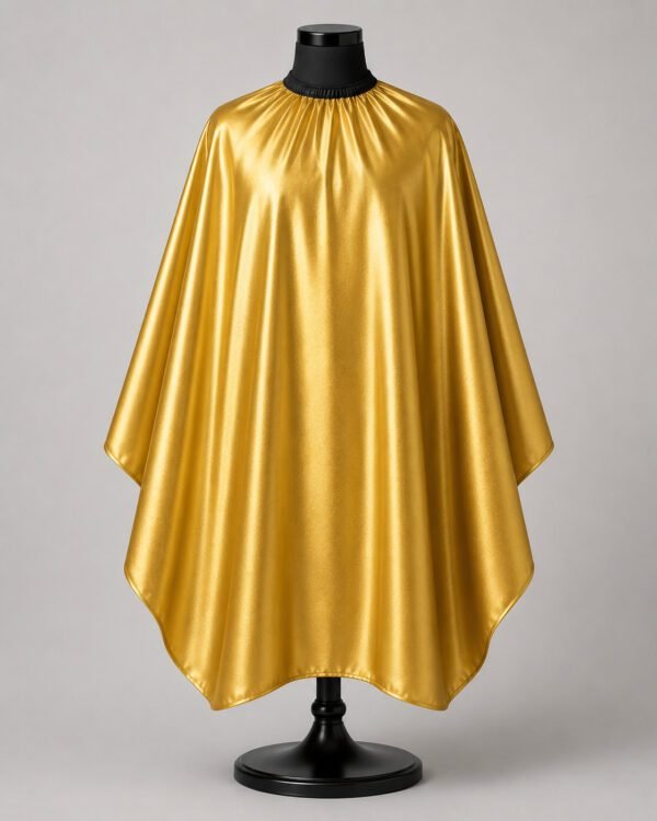 Luxury Gold Barber Cape – Premium Hair Cutting Salon Cape with Waterproof Fabric