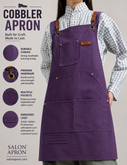 cobbler-apron-3 Cobbler Apron with Pockets | Durable Canvas Work Apron