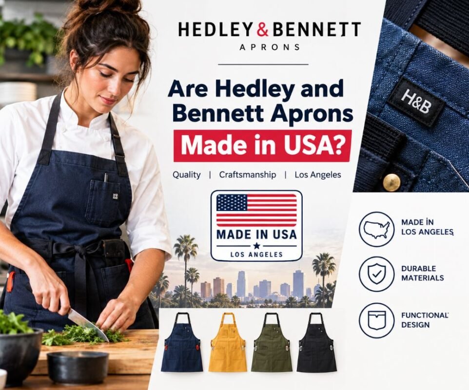 Are Hedley and Bennett Aprons Made in USA?